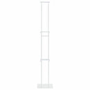vidaXL Kiállító Állvány Fehér 30 x 23,5 x 210 cm Acél
