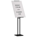 vidaXL Kiállító Állvány Fekete 26,5 x 26,5 x 150 cm Acél