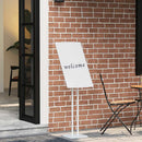 vidaXL Kiállító Állvány Fehér 26,5 x 26,5 x 150 cm Acél