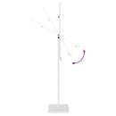 vidaXL Kiállító Állvány Fehér 26,5 x 26,5 x 150 cm Acél