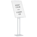 vidaXL Kiállító Állvány Fehér 26,5 x 26,5 x 150 cm Acél