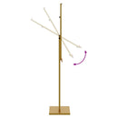 vidaXL Kiállító Állvány Arany 26,5 x 26,5 x 150 cm Acél