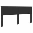 vidaXL Ágykeret fiókkal fejtámlával Fekete 200 x 200 cm Mérnöki Fa