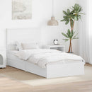 vidaXL Tárolós Ágy fejtámlával fiókkal Fehér 90 x 200 cm Faanyag