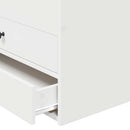 vidaXL Nappaliágy fiókkal Fehér és fekete 75 x 190 cm Szerelt Fa