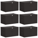 vidaXL Tároló Doboz 6 pcs Antracitszürke 55 x 35 x 32 cm