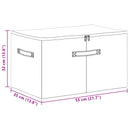 vidaXL Tároló Doboz 6 pcs Antracitszürke 55 x 35 x 32 cm