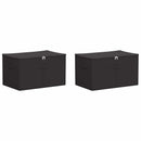 vidaXL Tároló Doboz 2 pcs Antracitszürke 60 x 43 x 35 cm