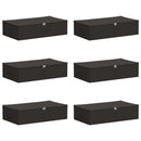 vidaXL Tároló Doboz 6 pcs Antracitszürke 70 x 40 x 18 cm