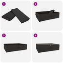vidaXL Tároló Doboz 6 pcs Antracitszürke 70 x 40 x 18 cm