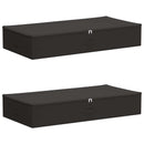 vidaXL Tároló Doboz 2 pcs Antracitszürke 100 x 50 x 18 cm