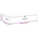 vidaXL Tároló Doboz 2 pcs Antracitszürke 100 x 50 x 18 cm