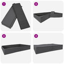 vidaXL Tároló Doboz 24 db Nem szőtt textil 100 x 50 x 18 cm 90 l