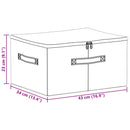 vidaXL Tároló Doboz 6 pcs Szürke 43 x 34 x 23 cm Nem szőtt textil