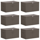 vidaXL Tároló Doboz 6 pcs Antracitszürke 55 x 35 x 32 cm
