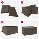 vidaXL Tároló Doboz 6 pcs Antracitszürke 55 x 35 x 32 cm