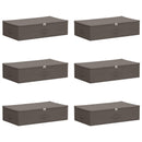 vidaXL Tároló Doboz 6 pcs Szürke 70 x 40 x 18 cm Nem szőtt textil