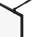 vidaXL Walk-in zuhanyfal Fekete 100 x 195 x 0,5 cm Üveg és Alumínium
