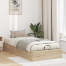 vidaXL Ottomán Ágykeret Sonoma tölgy 203 x 90 x 25 cm Mérnöki fa