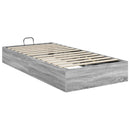 vidaXL Ottomán Ágykeret Szürke Sonoma 193 x 90 x 25 cm Mérnöki fa