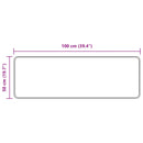 vidaXL Szőnyeg futó Egyszínű MARSA Krém 50 x 100 cm Poliészter és PVC