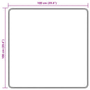 vidaXL Szőnyeg futó MARSA Krém 100 x 100 cm Poliészter és PVC