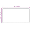 vidaXL Szőnyeg futó MARSA Krém 100 x 200 cm Poliészter és PVC