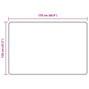 vidaXL Szőnyeg futó MARSA Krém 120 x 170 cm Poliészter és PVC