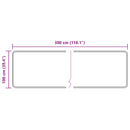 vidaXL Szőnyeg futó MARSA Bézs 100 x 300 cm Poliészter és PVC