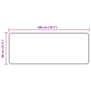 vidaXL Szőnyeg futó MARSA Erdei zöld 80 x 200 cm Poliészter és PVC