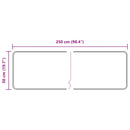 vidaXL Szőnyeg futó MARSA Szürke 50 x 250 cm Poliészter és PVC