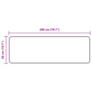 vidaXL Szőnyeg futó MARSA Sokszínű 50 x 200 cm Poliészter és PVC