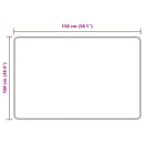 vidaXL Szőnyeg futó MARSA Fekete 100 x 150 cm Poliészter és PVC
