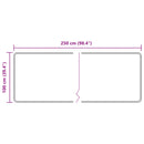 vidaXL Szőnyeg futó MARSA Fekete 100 x 250 cm Poliészter és PVC