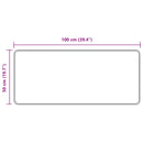 vidaXL Szőnyeg futó MARSA Fehér 50 x 150 cm Poliészter és PVC