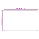 vidaXL Szőnyeg futó MARSA Fehér 100 x 150 cm Poliészter és PVC