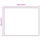 vidaXL Szőnyeg futó MARSA Fekete 80 x 100 cm Poliészter és PVC