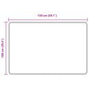 vidaXL Szőnyeg futó MARSA Fekete 100 x 150 cm Poliészter és PVC