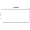 vidaXL Szőnyeg futó MARSA Szürke 50 x 100 cm Poliészter és PVC