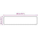 vidaXL Szőnyeg futó MARSA Szürke 50 x 200 cm Poliészter és PVC