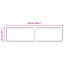 vidaXL Szőnyeg futó MARSA Szürke 50 x 250 cm Poliészter és PVC
