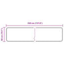 vidaXL Szőnyeg futó MARSA Szürke 50 x 350 cm Poliészter és PVC