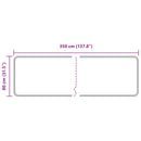 vidaXL Szőnyeg futó MARSA Szürke 80 x 350 cm Poliészter és PVC