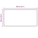 vidaXL Szőnyeg futó MARSA Szürke 100 x 200 cm Poliészter és PVC