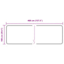 vidaXL Szőnyeg futó MARSA Szürke 100 x 400 cm Poliészter és PVC