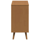 vidaXL Fiókos szekrény MOLDE Karamell 80 x 40 x 80 cm Tömör Fenyőfa