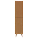 vidaXL Könyvszekrény MOLDE 85 x 35 x 170,5 cm Tömör Fenyőfa Karamell