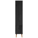 vidaXL Üveg Kiállító Szekrény MOLDE 90 x 35 x 175 cm Tömör Fenyőfa