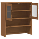 vidaXL Kagy MOLDE Karamell 90 x 35 x 100 cm Tömör Fenyőfa