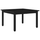 vidaXL Dohányzóasztal Fekete tölgy 60 x 60 x 36 cm Faanyag